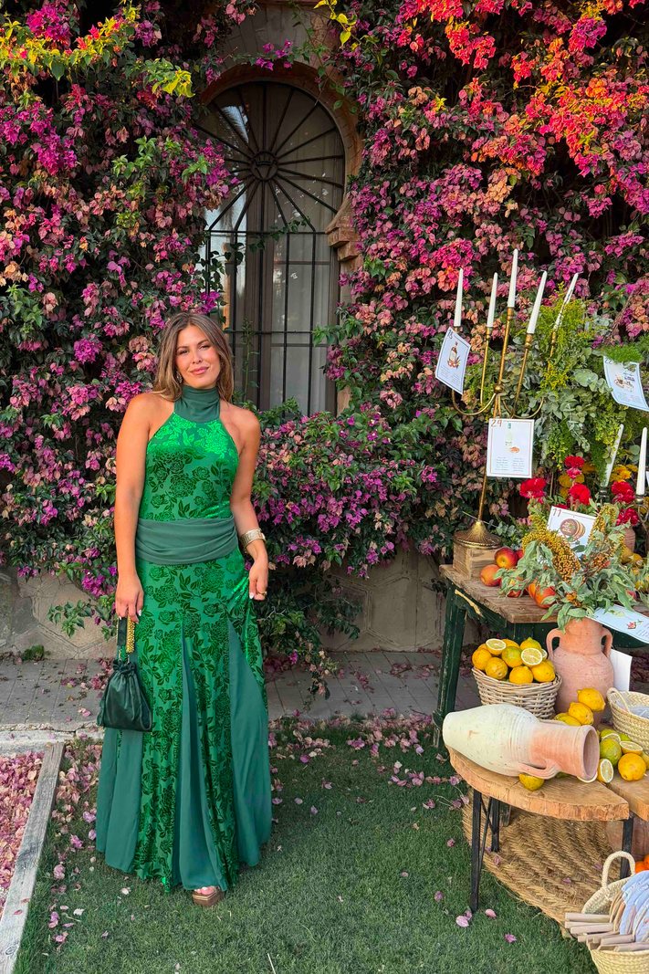 Alquilar Vestido esmeralda de Claw The Label — vestido de invitada para bodas, comunión, bautizo o graduación en Jointy