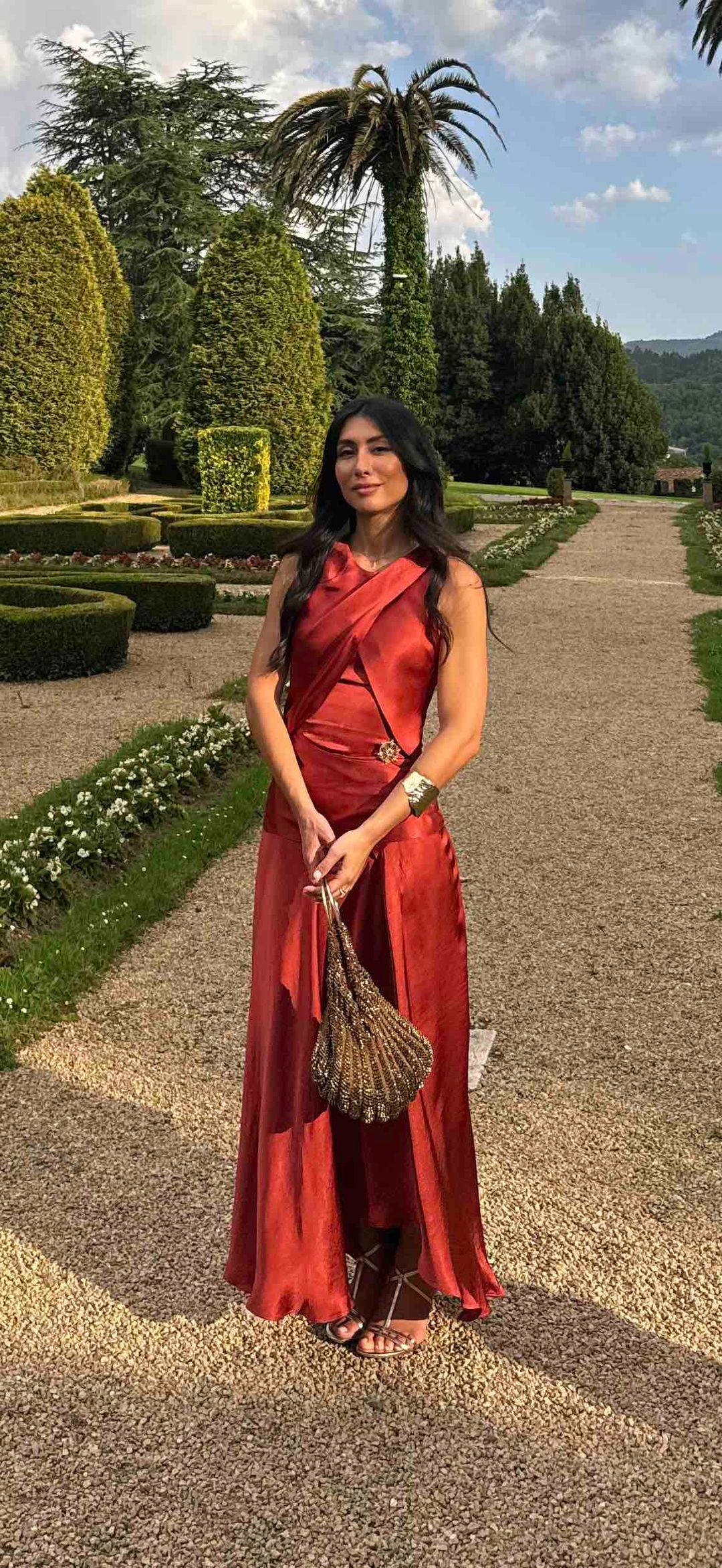 Vestido satinado Maksu - vestido de invitada en Bilbao en Jointy