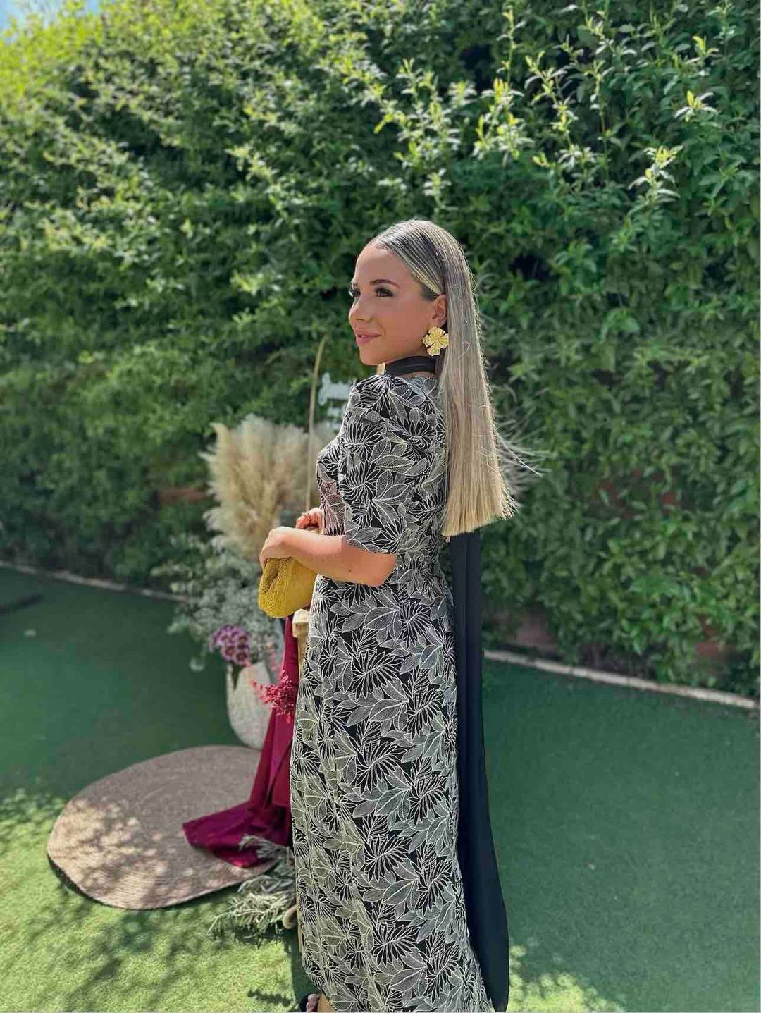 Conjunto top manga abullonada y falda brocado Cardié - vestido de invitada en Bilbao en Jointy