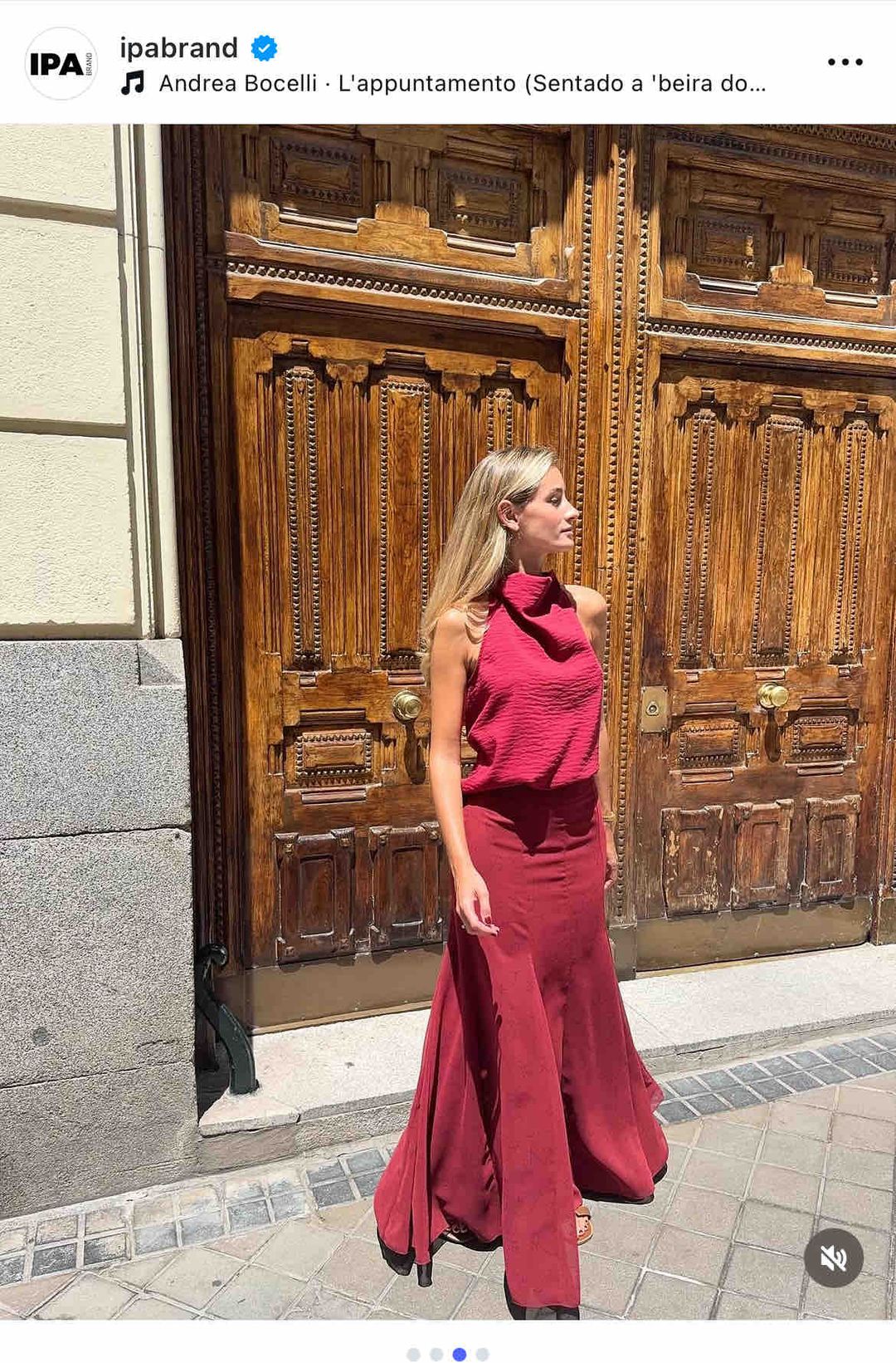 Conjunto rojo IPA brand - vestido de invitada en Bilbao en Jointy