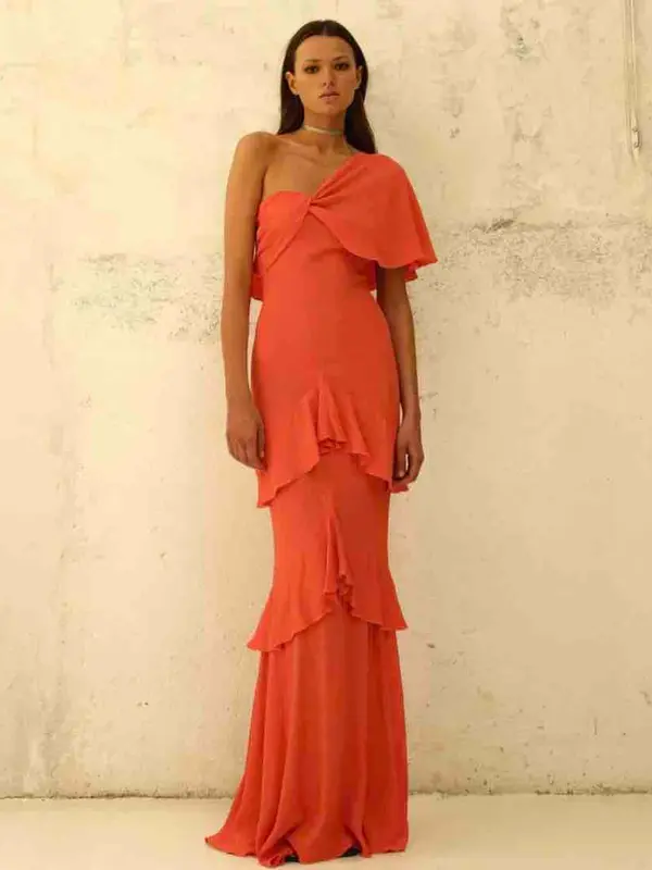 Alquilar Vestido Invitada Dew & Corch, talla XS, en Jointy