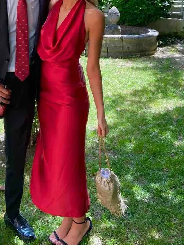 Alquilar Vestido Cardie Rojo de Cardié, talla XS, en Jointy