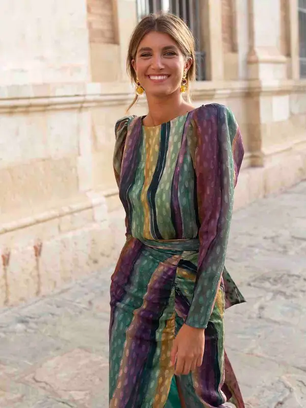Alquilar Vestido midi estampado de Cardié, talla S, en Jointy