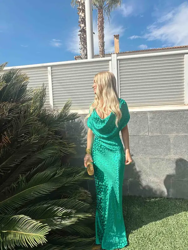 Alquilar ODESSA DRESS GREEN de Rat & Boa, talla XXS, en Jointy