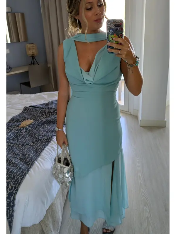 Alquilar vestido azul turquesa de Lady Pipa, talla S, en Jointy