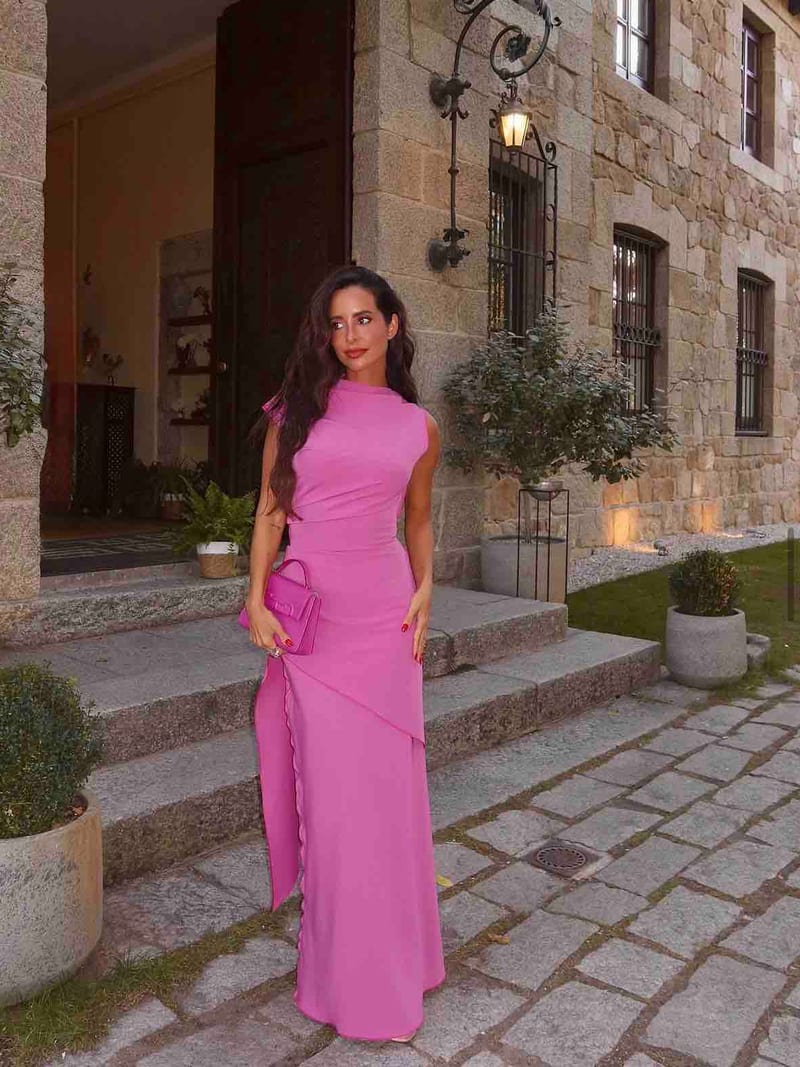 Alquilar Vestido Invitada Redondo X María F Rubíes de Redondo Brand - vestido de invitada para bodas, comunión, bautizo o graduación en Jointy
